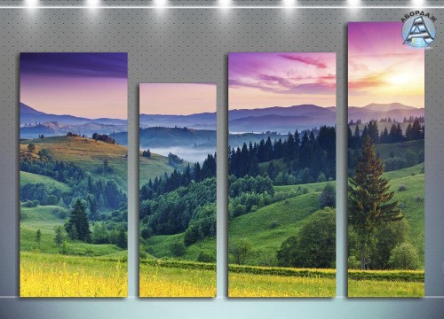 Закат а Карпатах, Украина