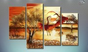 скачать изображение для модульной картины журавли, дизайнерская