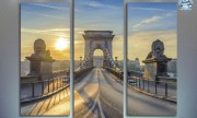 Цепной мост, восход солнца, Будапешт