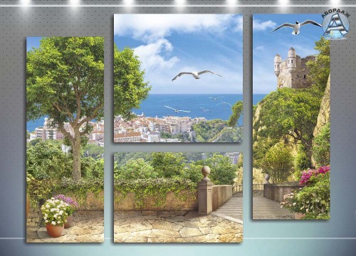 Великолепный пейзаж с мансарды