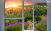 Восход солнца в Карпатах