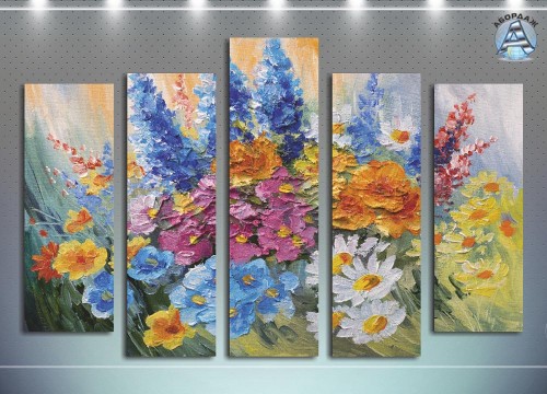 Букет из весенних цветов, картина